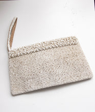 Load image into Gallery viewer, 1990s Envelop Clutch Purse Beaded Embellished Cocktail Wristlet Bag