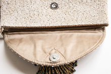 Load image into Gallery viewer, 1990s Envelop Clutch Purse Beaded Embellished Cocktail Wristlet Bag