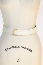 Load image into Gallery viewer, 1950s Belt Leather Waist Cinch Beige Cream S / XS