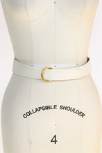 Load image into Gallery viewer, 1950s Belt Leather Waist Cinch Beige Cream S / XS