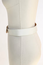 Load image into Gallery viewer, 1950s Belt Leather Waist Cinch Beige Cream S / XS
