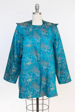 Load image into Gallery viewer, 1940s Chinese Silk Lounge Jacket Metallic Brocade Large