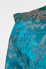 Load image into Gallery viewer, 1940s Chinese Silk Lounge Jacket Metallic Brocade Large
