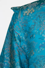 Load image into Gallery viewer, 1940s Chinese Silk Lounge Jacket Metallic Brocade Large