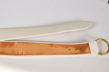 Load image into Gallery viewer, 1950s Belt Leather Waist Cinch Beige Cream S / XS