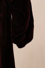 Load image into Gallery viewer, 1930s Dress Silk Velvet Metallic Gold Gown Deco Volup XL