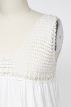 Load image into Gallery viewer, Antique Edwardian Nightgown Cotton Crochet 1910s Slip XS