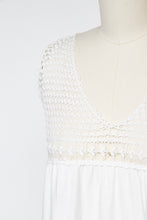 Load image into Gallery viewer, Antique Edwardian Nightgown Cotton Crochet 1910s Slip XS
