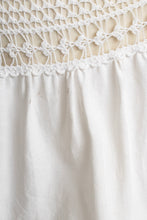 Load image into Gallery viewer, Antique Edwardian Nightgown Cotton Crochet 1910s Slip XS