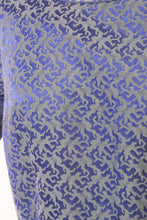 Load image into Gallery viewer, 1950s Dress Blue Brocade Full Skirt Party Cocktail Large