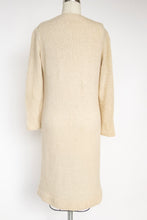 Load image into Gallery viewer, 1960s Wool Knit Sweater Dress Long Sleeve Beige S // XS