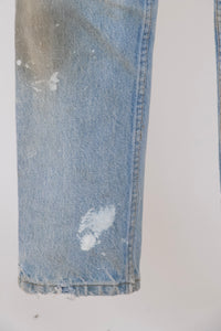1990s Jeans Distressed Cotton Denim 27" x 30"
