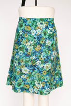 Load image into Gallery viewer, 1960s Skirt Printed Linen A-line XL Volup