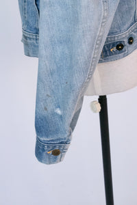 1970s Denim Jacket Lee Rider Blue Cotton M