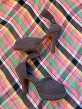 Load image into Gallery viewer, 1940s High Heels Calfskin Peep Toe Platform Pumps 6.5