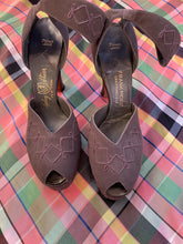 Load image into Gallery viewer, 1940s High Heels Calfskin Peep Toe Platform Pumps 6.5