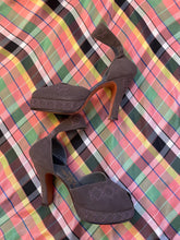 Load image into Gallery viewer, 1940s High Heels Calfskin Peep Toe Platform Pumps 6.5