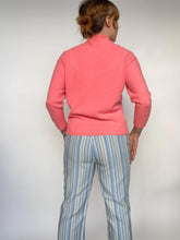 Load image into Gallery viewer, 1970s Pants Striped Cotton High Waist Bells 28" x 28"
