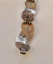 Load image into Gallery viewer, Vintage Taxco Bracelet Modernist Sterling Silver Links