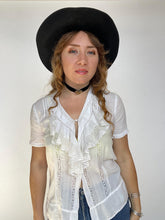 Load image into Gallery viewer, Vintage Stetson Hat Beaver Wool Felted Wide Brim Western Black XXXXX