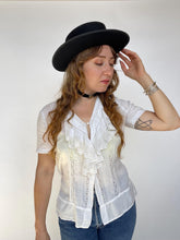 Load image into Gallery viewer, Vintage Bolero Gaucho Hat Wide Brim Black Wool Spanish 1970s