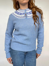 Load image into Gallery viewer, 1980s Wool Knit Pullover Sweater L.L. Bean Fair Isle M