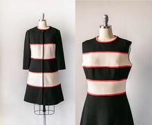 Load image into Gallery viewer, 1960s Lilli Ann Coat Dress Wool Knit Set S