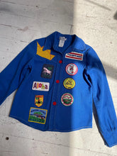 Load image into Gallery viewer, 1970s Shirt Patch Appliqué Cotton Button Up Long Sleeve XS  P