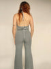 1970s Jumpsuit Striped Chevron Black & White Knit XS