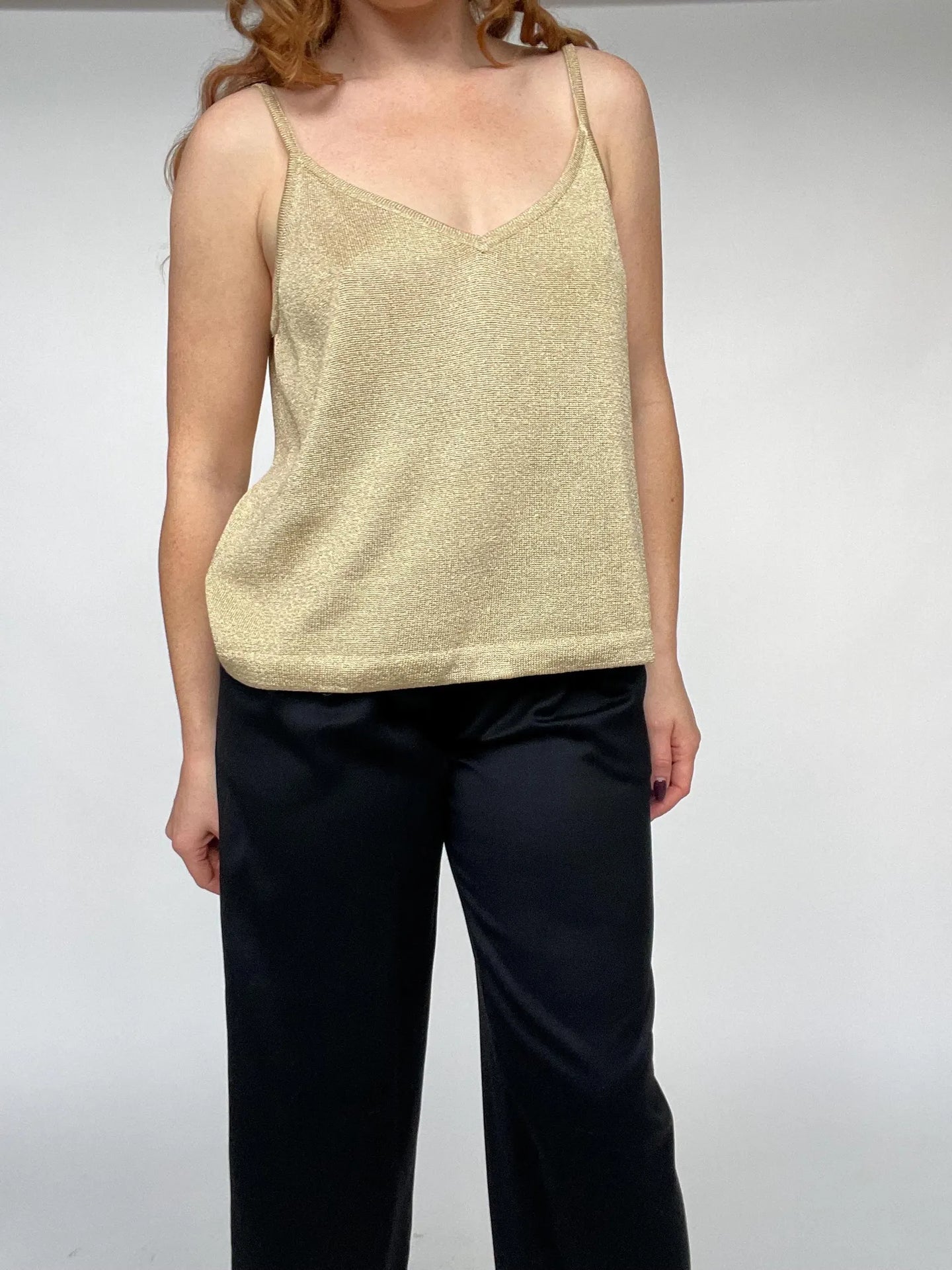 1990s St. John Top Knit Sleeveless Tank L