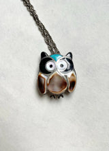 Load image into Gallery viewer, Vintage Zuni Sterling Silver Owl Brooch/Pendant Combo Signed Esalio