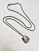 Load image into Gallery viewer, Vintage Zuni Sterling Silver Owl Brooch/Pendant Combo Signed Esalio