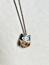 Load image into Gallery viewer, Vintage Zuni Sterling Silver Owl Brooch/Pendant Combo Signed Esalio