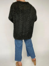 Load image into Gallery viewer, 1980s Sweater Chunky Mohair Knit Oversized Cardigan Benetton M