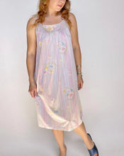Load image into Gallery viewer, 1970s Nightgown Vanity Fair Floral Printed Lingerie Slip Dress M