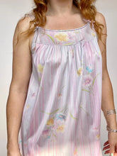 Load image into Gallery viewer, 1970s Nightgown Vanity Fair Floral Printed Lingerie Slip Dress M