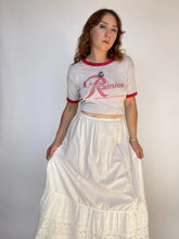 Load image into Gallery viewer, Antique Skirt Edwardian Cotton Lace Maxi Petticoat M