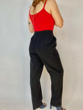 Load image into Gallery viewer, 1980s Pants Anne Klein High Waist Wool Pin Stripes S/M