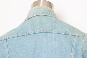 1970s Men's Denim Jacket Cotton Roebucks M