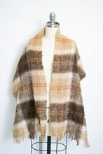 Load image into Gallery viewer, 1970s Mohair Oversized Knit Shawl Cream Wrap Scarf