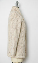 Load image into Gallery viewer, 1980s Sweater Wool Mohair Knit Striped Chunky Cardigan S