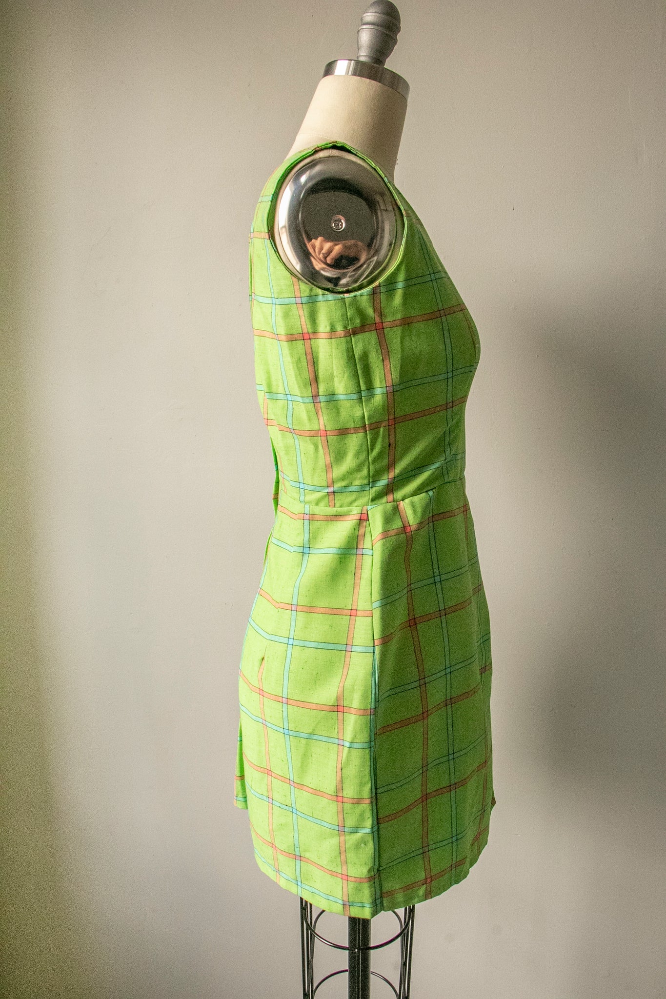 1960s Mini Dress Cotton Plaid S – Deja Vintage Boutique 1960s Mini Dress Cotton Plaid S – Deja Vintage Boutique