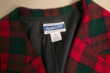 Load image into Gallery viewer, 1990s Blazer Jacket Pendleton Plaid Wool XL