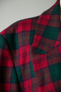 1990s Blazer Jacket Pendleton Plaid Wool XL