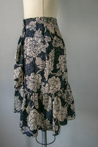 1980s Silk Skirt Anne Klein M