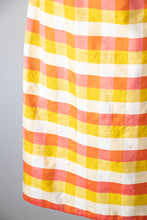 Load image into Gallery viewer, 1960s Dress Autumnal Raw Silk Plaid S