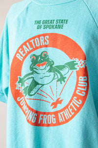 1970s Sweatshirt Short Sleeve Spokane Athletic M