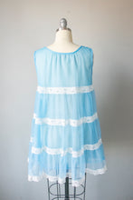 Load image into Gallery viewer, 1960s Sheer Lingerie Slip Chiffon Nightgown  S