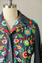 Load image into Gallery viewer, 1970s Ensemble Embroidered Jacket Pants Set S