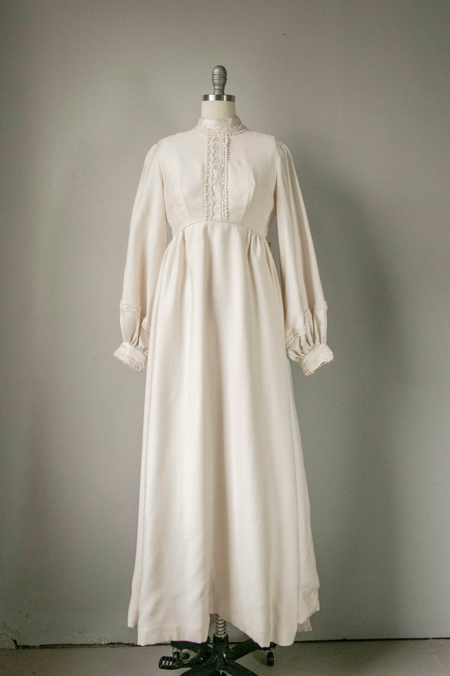 1960s Maxi Dress Emma Domb Wedding Gown Cream S